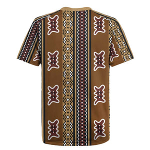 Mali Mud Cloth Rugby Jersey Traditional Bologan Pattern - African Pride