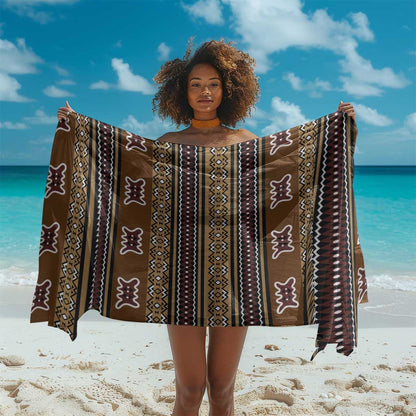 Mali Mud Cloth Sarong Traditional Bologan Pattern - African Pride