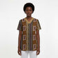 Mali Bologan Mud Cloth Pattern Scrub Top - African Pride
