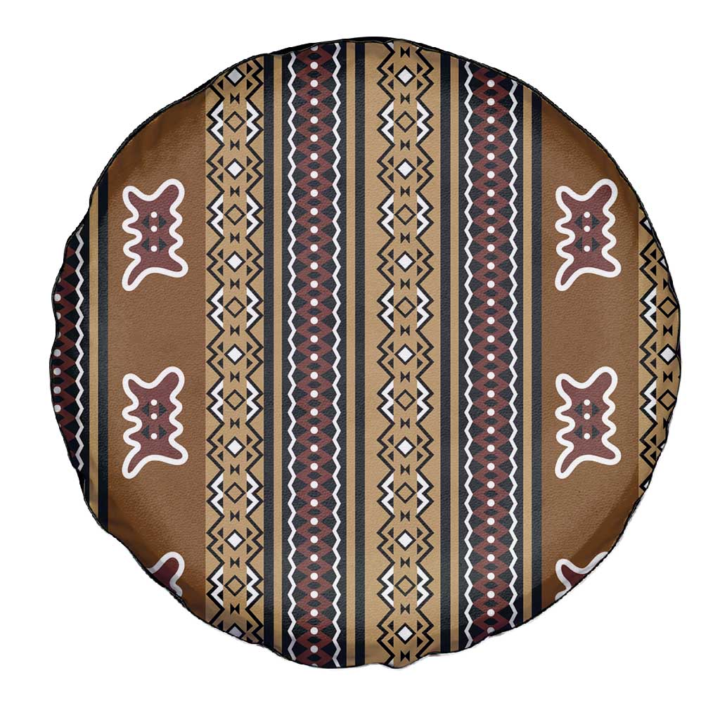 Mali Mud Cloth Spare Tire Cover Traditional Bologan Pattern - African Pride