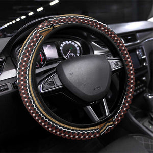 Mali Mud Cloth Steering Wheel Cover Traditional Bologan Pattern - African Pride