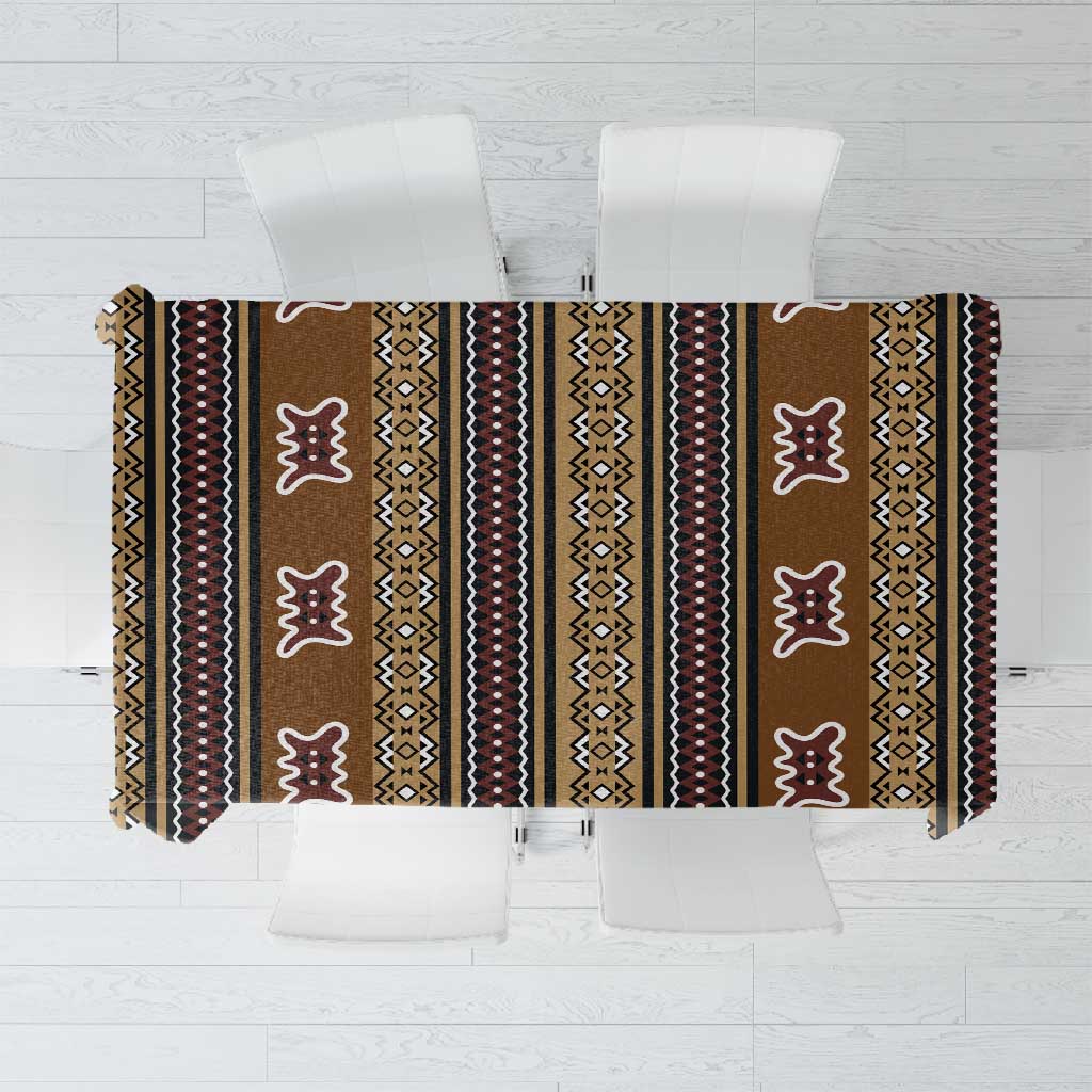 Mali Mud Cloth Tablecloth Traditional Bologan Pattern by African Pride