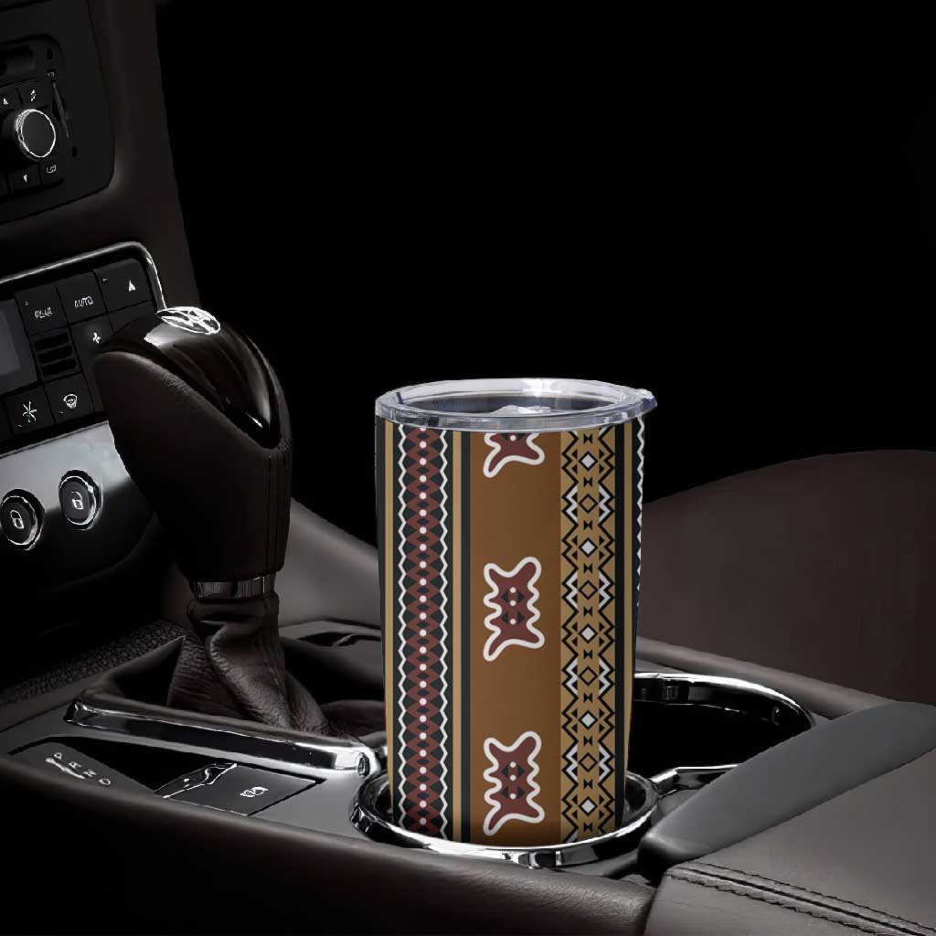 Mali Mud Cloth Tumbler Cup Traditional Bologan Pattern - African Pride