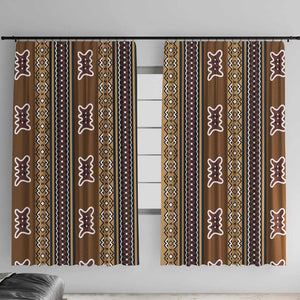 Mali Mud Cloth Window Curtain Traditional Bologan Pattern - African Pride