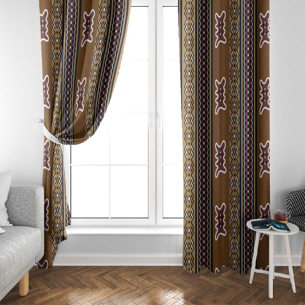 Mali Mud Cloth Window Curtain Traditional Bologan Pattern - African Pride