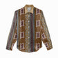 Mali Mud Cloth Women Casual Shirt Traditional Bologan Pattern - African Pride