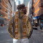 Mali Mud Cloth Zip Hoodie Traditional Bologan Pattern - African Pride