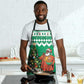 Nigeria Christmas Apron Black Santa With Jollof Rice