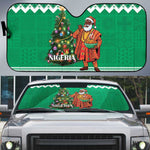 Nigeria Christmas Auto Sun Shade Black Santa With Jollof Rice