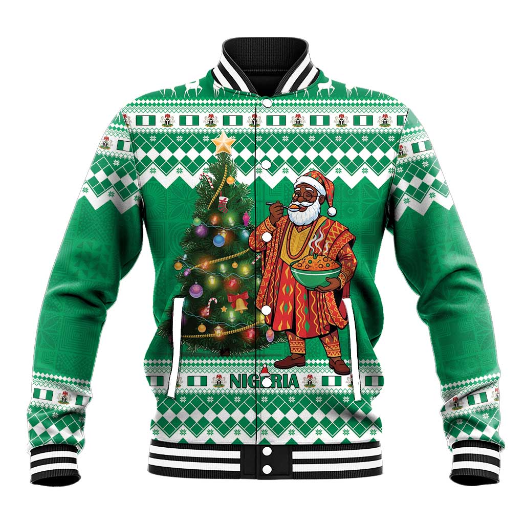 Personalized Afro Christmas in Nigeria Baseball Jacket Eku Odun Eku IyeDun - African Pride