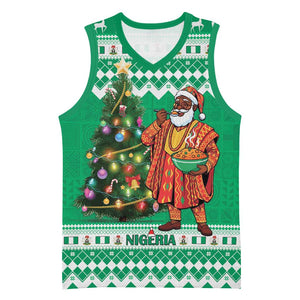 Personalized Afro Christmas in Nigeria Basketball Jersey Eku Odun Eku IyeDun - African Pride