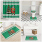 Nigeria Christmas Bathroom Set Black Santa With Jollof Rice