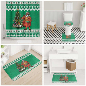 Nigeria Christmas Bathroom Set Black Santa With Jollof Rice