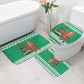 Nigeria Christmas Bathroom Set Black Santa With Jollof Rice