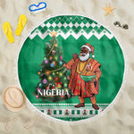 Afro Christmas in Nigeria Beach Blanket Eku Odun Eku IyeDun - African Pride