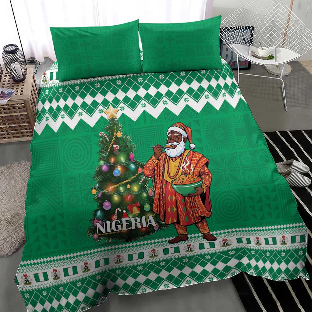 Afro Christmas in Nigeria Bedding Set Eku Odun Eku IyeDun - African Pride