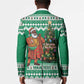 Personalized Nigeria Christmas Blazer Black Santa With Jollof Rice