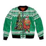 Personalized Afro Christmas in Nigeria Bomber Jacket Eku Odun Eku IyeDun - African Pride