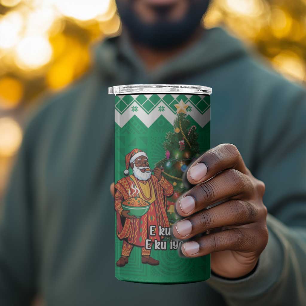 Afro Christmas in Nigeria 4 in 1 Can Cooler Tumbler Eku Odun Eku IyeDun - African Pride