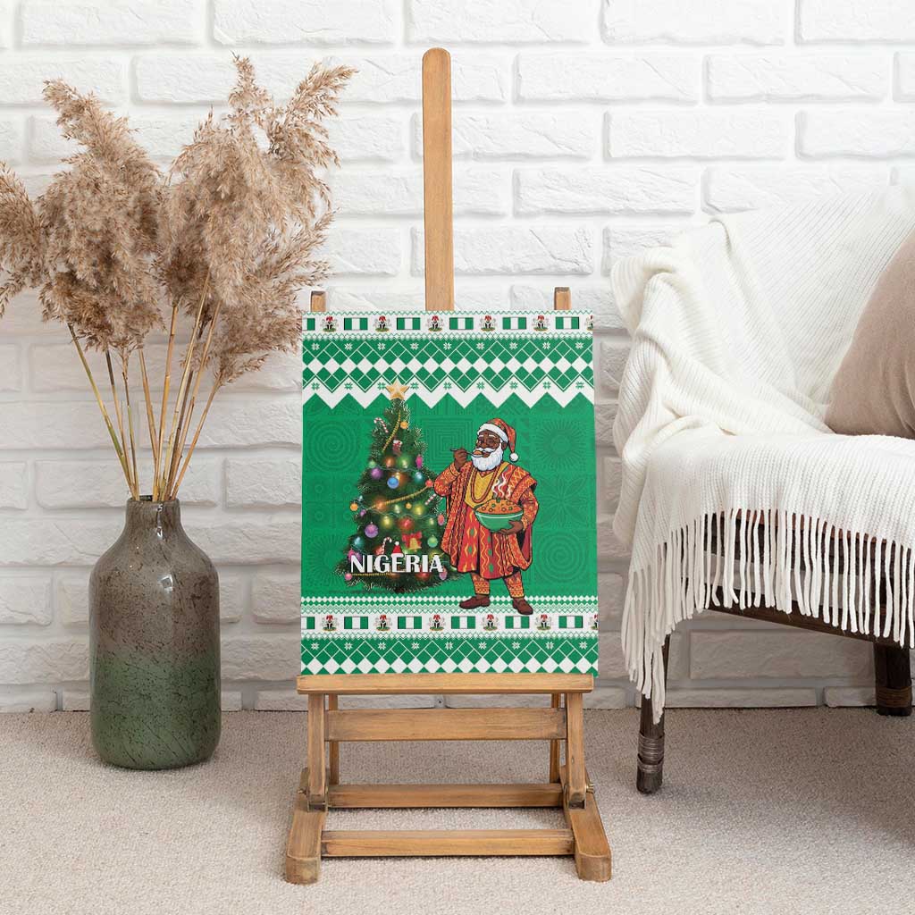 Afro Christmas in Nigeria Canvas Wall Art Eku Odun Eku IyeDun - African Pride