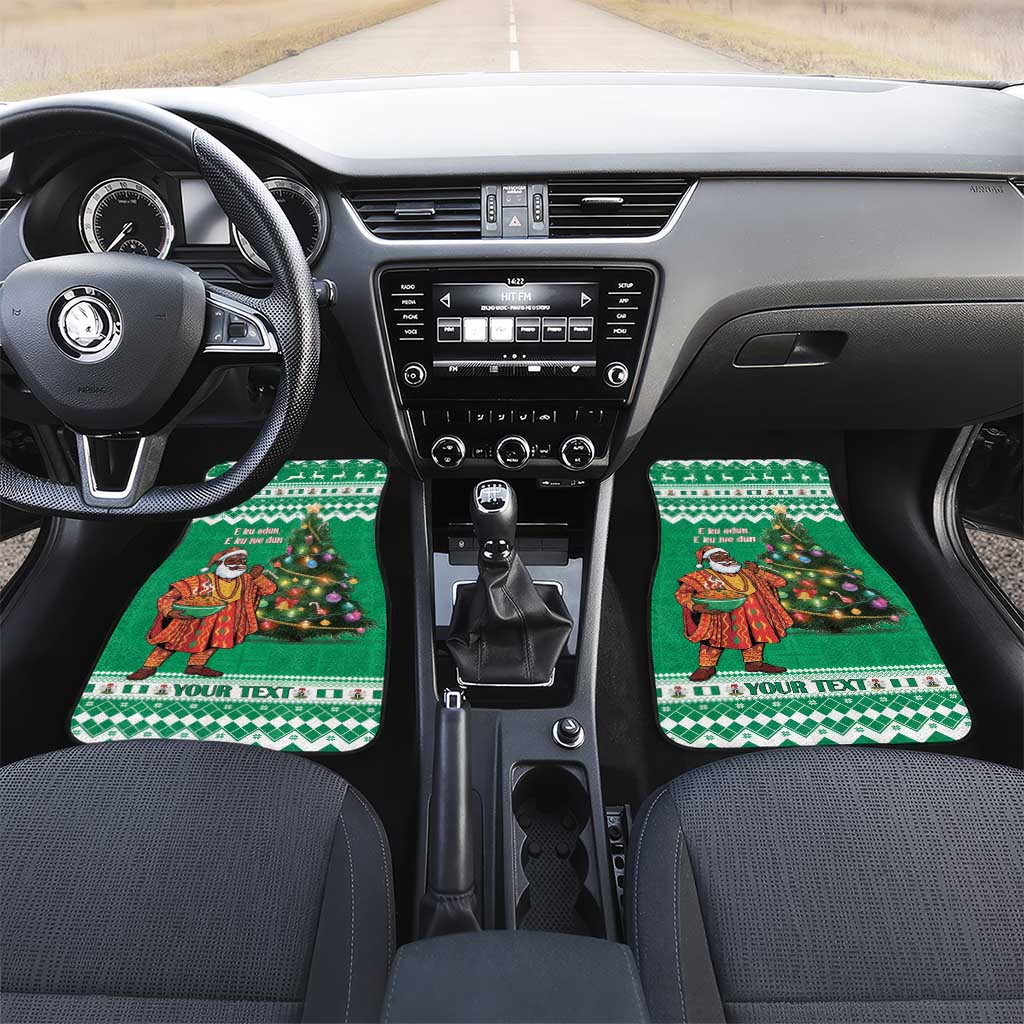 Personalized Afro Christmas in Nigeria Car Mats Eku Odun Eku IyeDun - African Pride