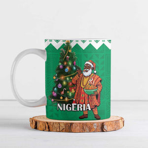 Nigeria Christmas Ceramic Mug Black Santa With Jollof Rice
