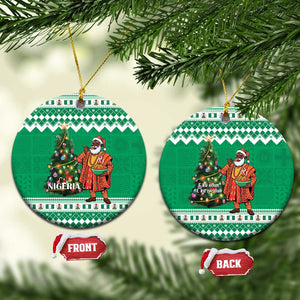 Afro Christmas in Nigeria Ceramic Ornament Eku Odun Eku IyeDun - African Pride