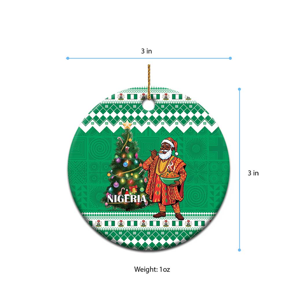 Afro Christmas in Nigeria Ceramic Ornament Eku Odun Eku IyeDun - African Pride
