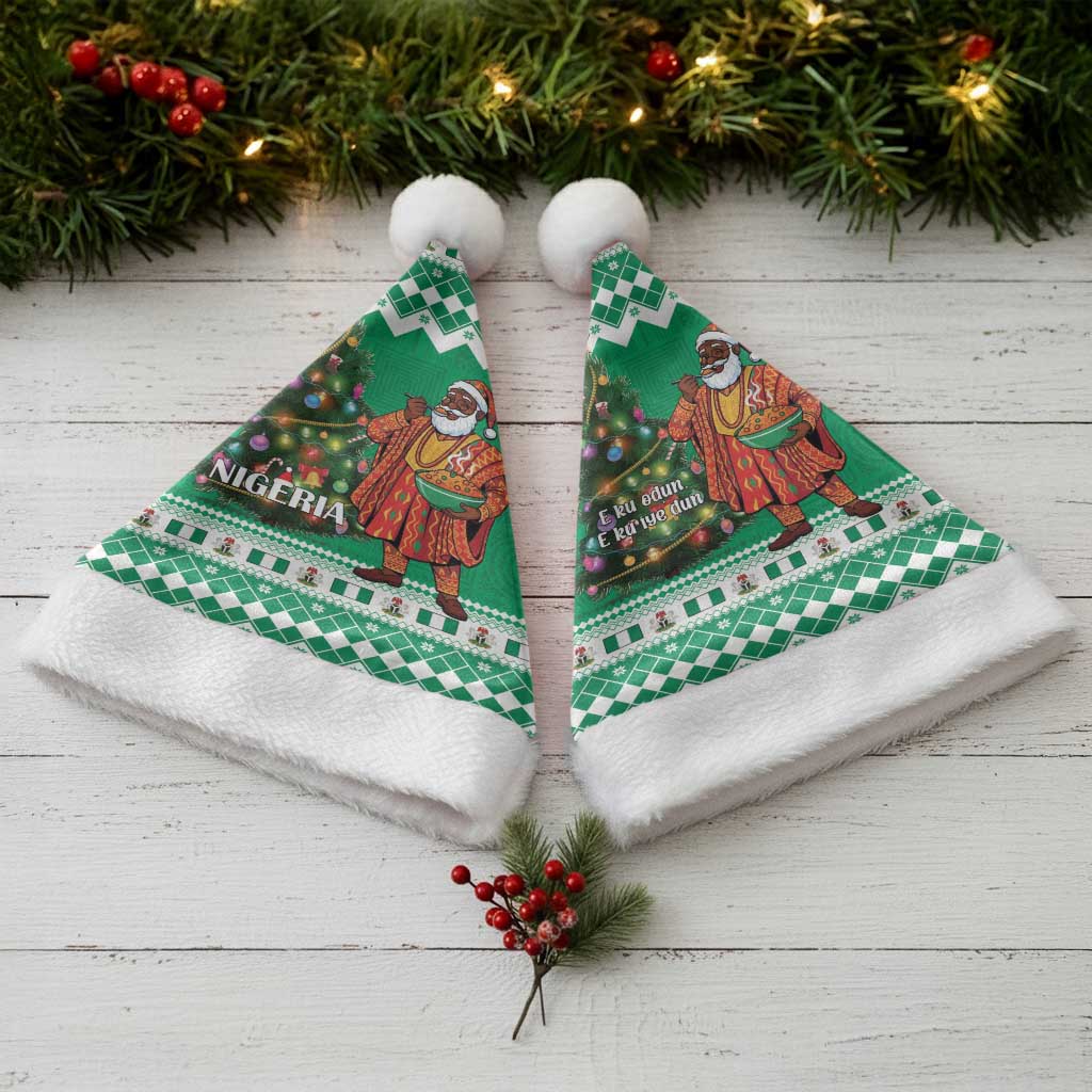 Afro Christmas in Nigeria Christmas Santa Hat Eku Odun Eku IyeDun - African Pride
