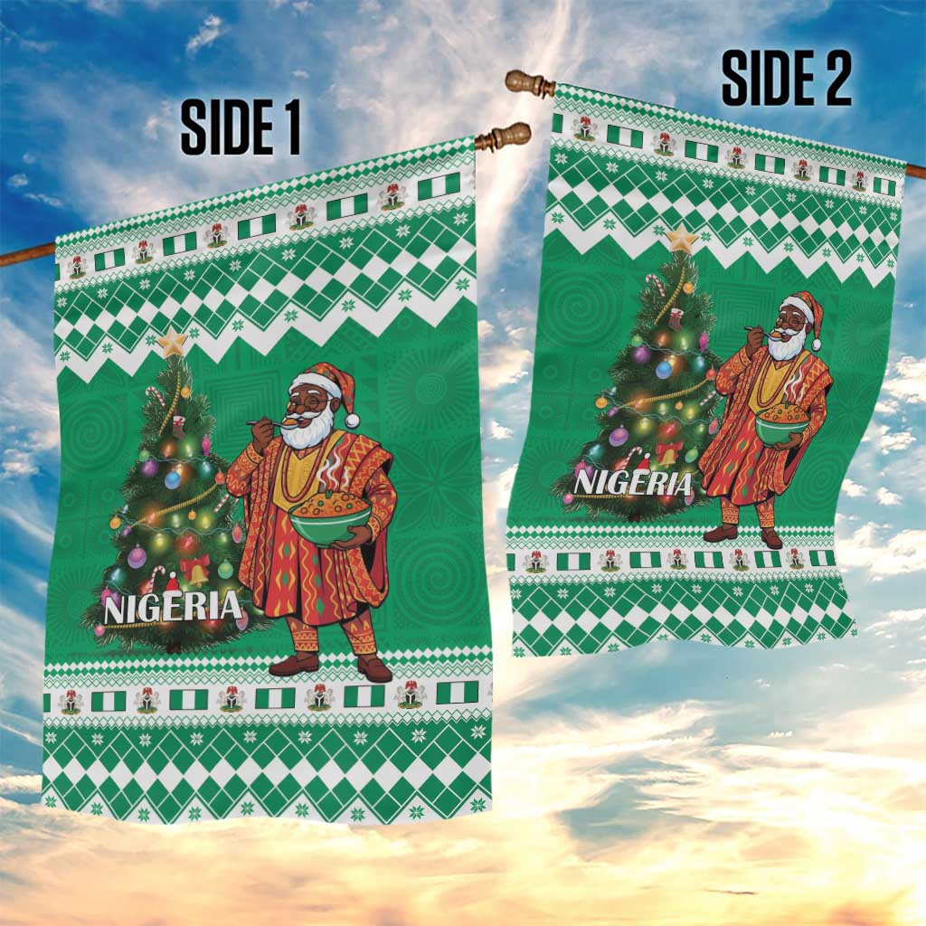 Afro Christmas in Nigeria Garden Flag Eku Odun Eku IyeDun - African Pride
