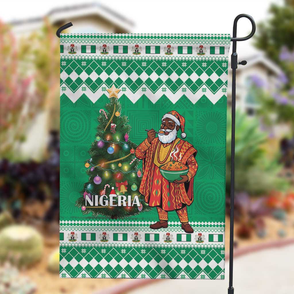 Afro Christmas in Nigeria Garden Flag Eku Odun Eku IyeDun - African Pride