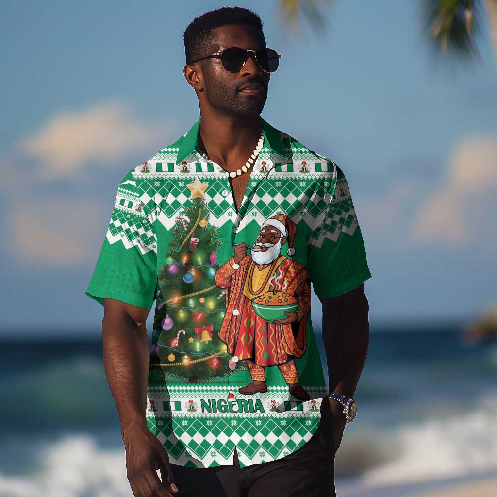 Personalized Afro Christmas in Nigeria Hawaiian Shirt Eku Odun Eku IyeDun - African Pride