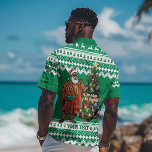 Personalized Afro Christmas in Nigeria Hawaiian Shirt Eku Odun Eku IyeDun - African Pride