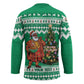 Personalized Nigeria Christmas Hockey Jersey Black Santa With Jollof Rice