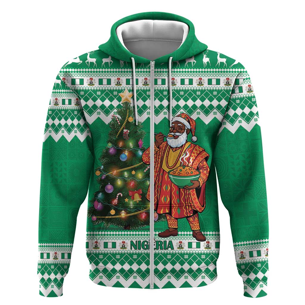 Personalized Afro Christmas in Nigeria Hoodie Eku Odun Eku IyeDun - African Pride
