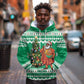 Personalized Afro Christmas in Nigeria Hoodie Eku Odun Eku IyeDun - African Pride