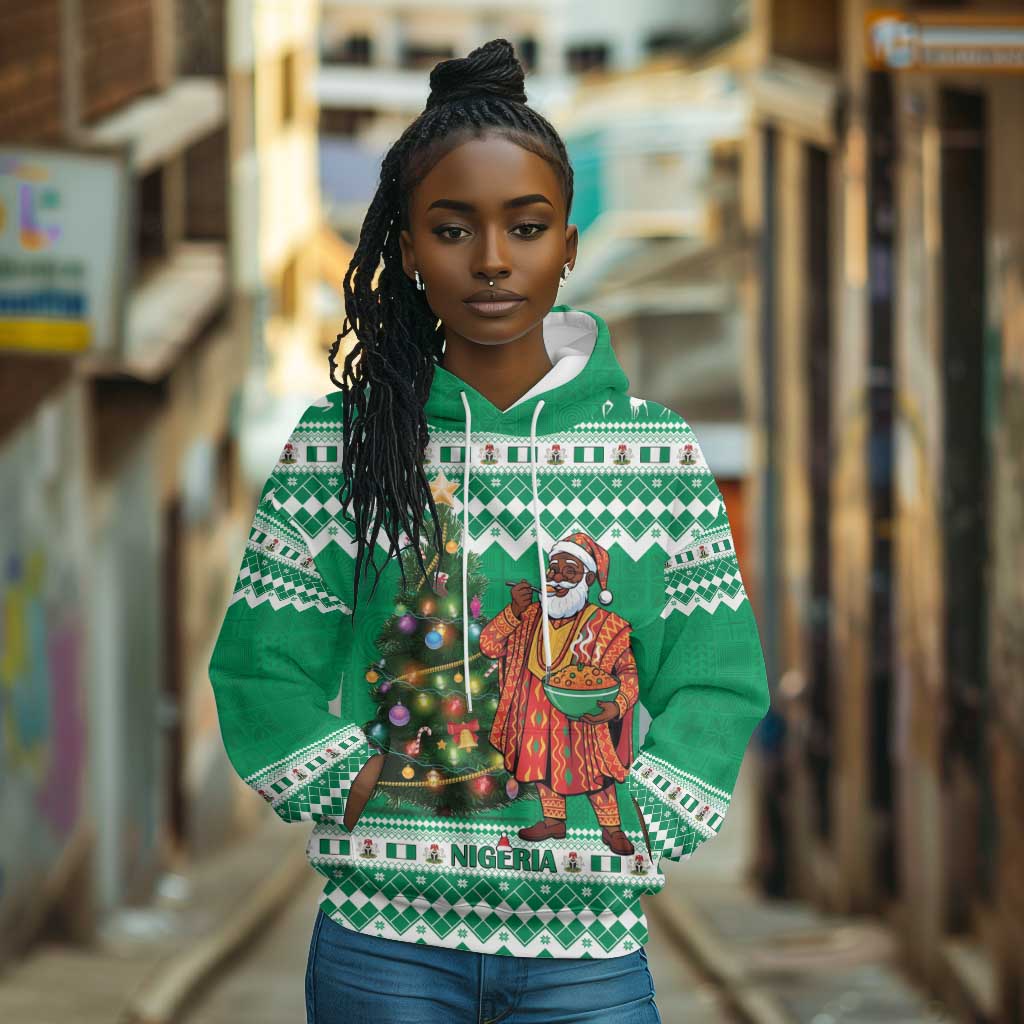 Personalized Afro Christmas in Nigeria Hoodie Eku Odun Eku IyeDun - African Pride