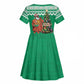 Personalized Afro Christmas in Nigeria Kid Short Sleeve Dress Eku Odun Eku IyeDun - African Pride