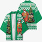 Personalized Nigeria Christmas Kimono Black Santa With Jollof Rice