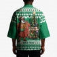 Personalized Nigeria Christmas Kimono Black Santa With Jollof Rice