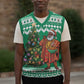 Personalized Afro Christmas in Nigeria Christmas Knitted V-Neck Vest Eku Odun Eku IyeDun - African Pride