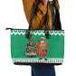 Afro Christmas in Nigeria Leather Tote Bag Eku Odun Eku IyeDun - African Pride