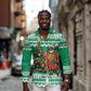 Personalized Afro Christmas in Nigeria Long Sleeve Button Shirt Eku Odun Eku IyeDun - African Pride