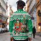 Personalized Afro Christmas in Nigeria Long Sleeve Button Shirt Eku Odun Eku IyeDun - African Pride