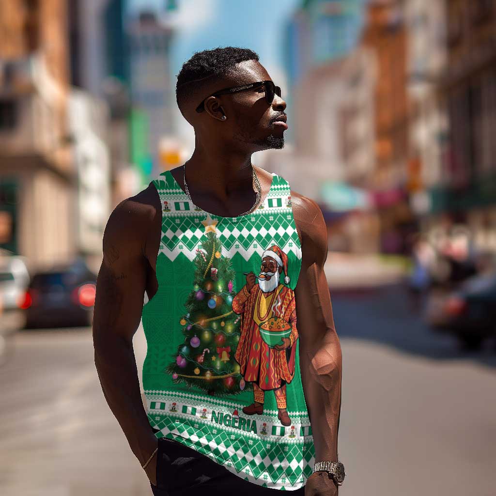 Personalized Afro Christmas in Nigeria Men Tank Top Eku Odun Eku IyeDun - African Pride