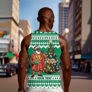 Personalized Afro Christmas in Nigeria Men Tank Top Eku Odun Eku IyeDun - African Pride