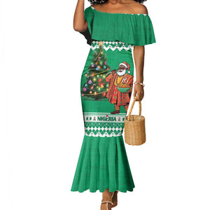 Personalized Afro Christmas in Nigeria Mermaid Dress Eku Odun Eku IyeDun - African Pride