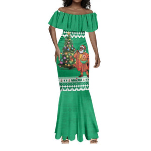 Personalized Afro Christmas in Nigeria Mermaid Dress Eku Odun Eku IyeDun - African Pride
