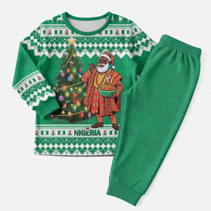 Personalized Afro Christmas in Nigeria Christmas Pajama Set Eku Odun Eku IyeDun - African Pride