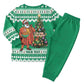 Personalized Afro Christmas in Nigeria Christmas Pajama Set Eku Odun Eku IyeDun - African Pride